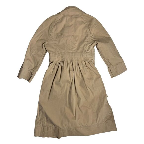 Diane Von Furstenberg Women’s Tan Tie Waist Trench Coat Size 2 - Picture 13 of 13